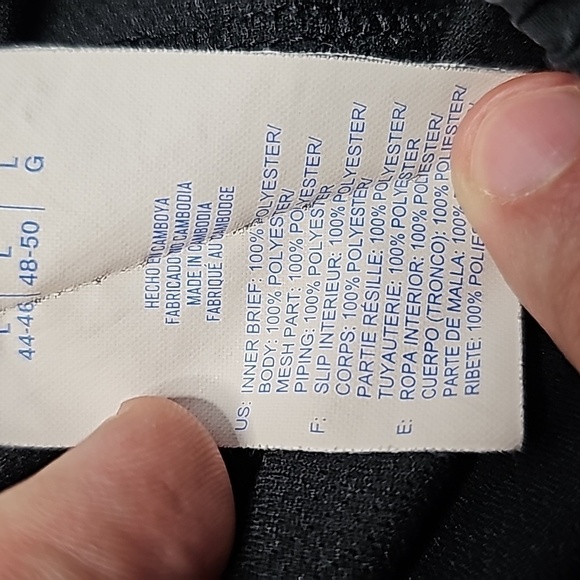 Reebok black large play dry athletic shorts - Picture 7 of 7